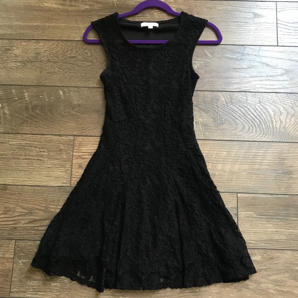 Nordstrom Socialite Little Black Lace Dress